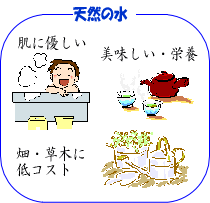 人間にとってありがたくない有害物質や、大腸菌の有無さえクリアすれば、天然の山の水は、水道水よりありがたいものであることは間違いありません