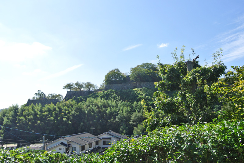 敷地から見る津山城