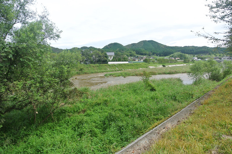 前面道路から見る吉野川