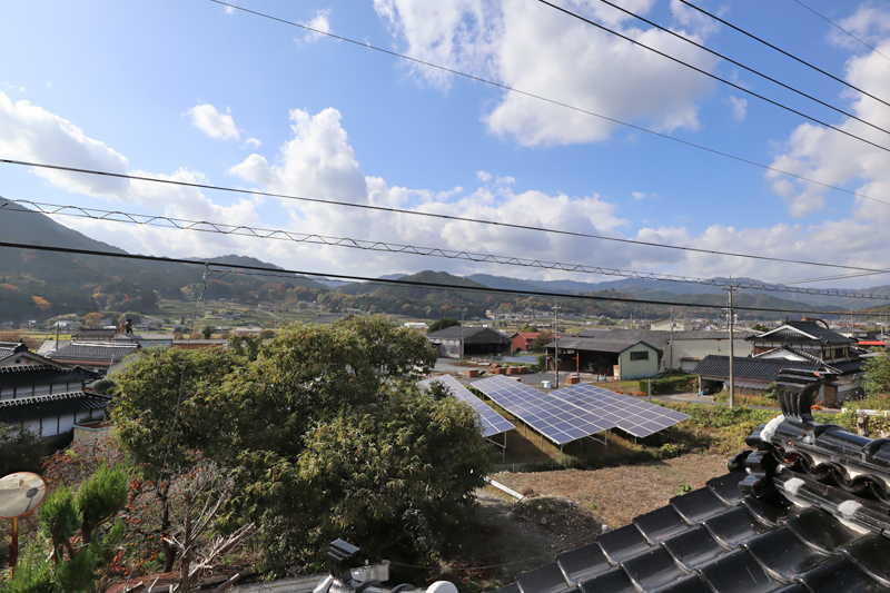 2階バルコニーからの眺め